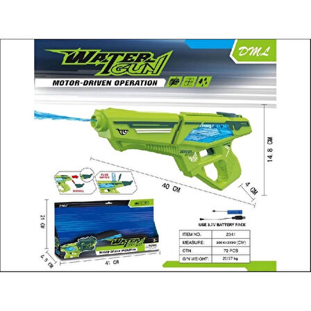 CEYLAN ADAM   2303 Elektrikli Su Tabancası -Gepettoys