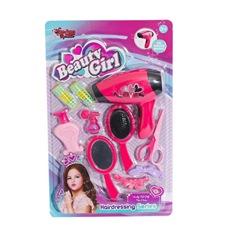 CEYLAN ADAM   YD-3615-3 Kartela Saç Kurutmalı Güzellik Seti -Vardem Oyuncak