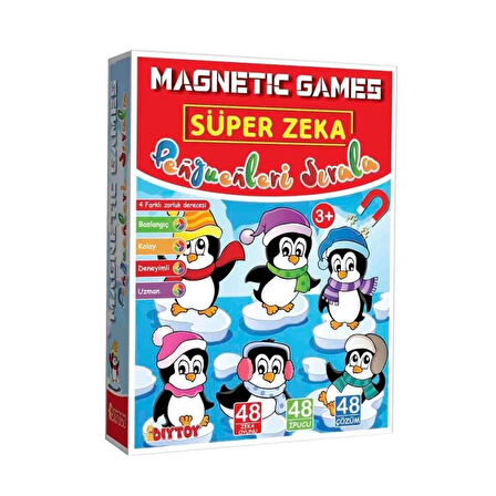 CEYLAN ADAM   2397 Manyetik Magnet Penguenleri Sırala -Dıytoys