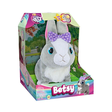 CEYLAN ADAM   9586 Sesli ve Hareketli Peluş Tavşan Betsy -Sunman