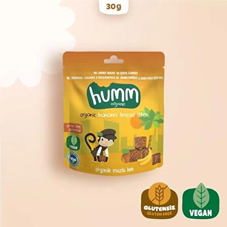 CEYLAN ADAM   Humm Organik Glutensiz Vegan Muzlu Kek 30 Gr