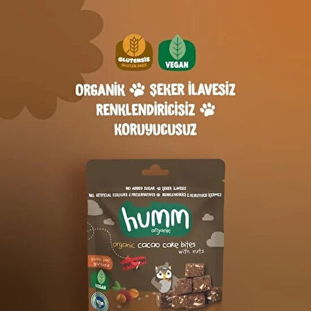 CEYLAN ADAM   Humm Organik Fındıklı Kakaolu Vegan Kek 30 Gr