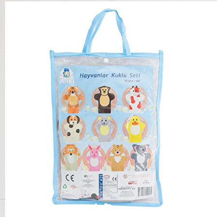 CEYLAN ADAM   AND-5002 Hayvanlar Kukla Seti 10'lu