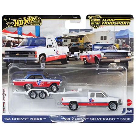 CEYLAN ADAM   Hot Wheels Team Transport 63 Nova 88 Chevy Silverado 3500 HRV42