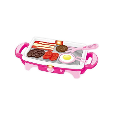 CEYLAN ADAM   QF2908P-1-QF2908G-1 Işıklı Aksesuarlı Teppanyaki Izgara -Vardem Oyuncak