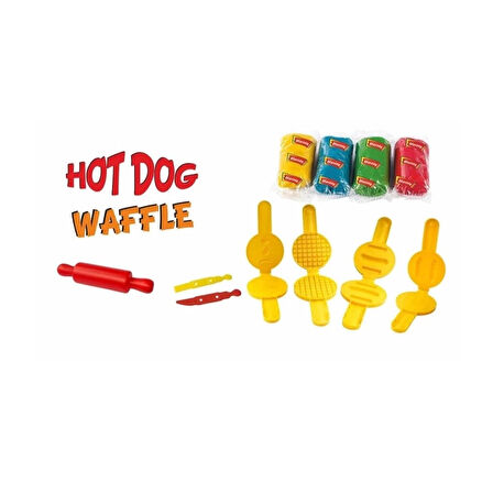 CEYLAN ADAM   ERN-584 Heroes Orta Kutulu Burger Oyun Hamuru Seti  - Eren Oyuncak