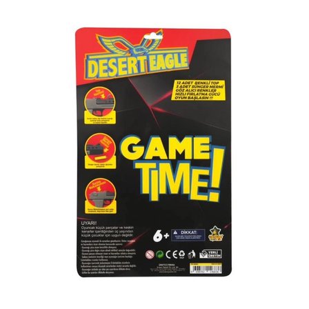 Mey İthalat® ER-132 Dart ve Top Atan Desert Eagle Tabanca  - Erdem Oyuncak