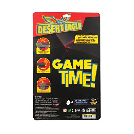 CEYLAN ADAM   ER-132 Dart ve Top Atan Desert Eagle Tabanca  - Erdem Oyuncak