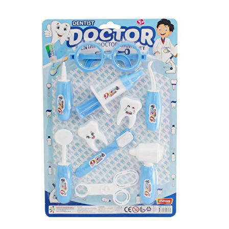 CEYLAN ADAM   ERN-897 Heroes Toys Kartela Erkek Dişçi Oyun Seti