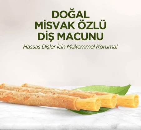 Mey İthalat®   Doğal Diş Macunu 90 Gr Misvak Özlü