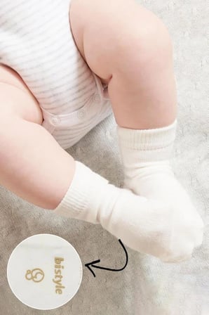 Mey İthalat®  Puanlı Kaymaz Penye Soket Çorap 3'Lü BS10108 Bej