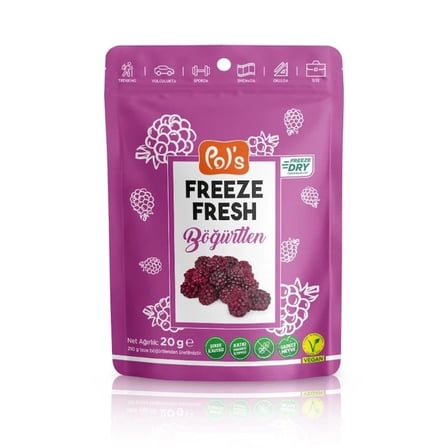Mey İthalat® Pol’s Freeze Fresh Böğürtlen 20 Gr
