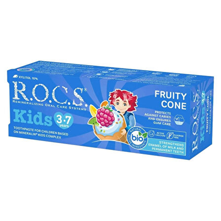 CEYLAN ADAM   R.O.C.S.Kids Diş Macunu 3-7 Yaş 35 ml Meyve Külahı