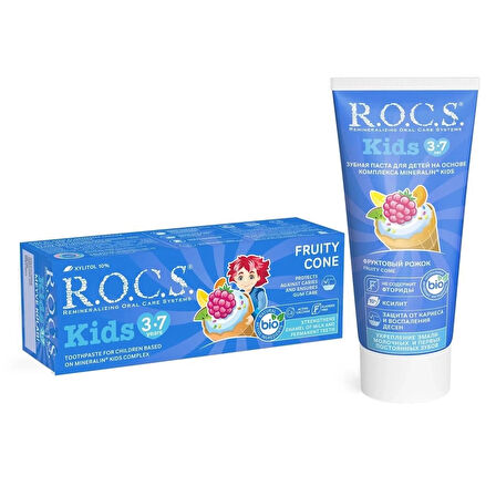CEYLAN ADAM   R.O.C.S.Kids Diş Macunu 3-7 Yaş 35 ml Meyve Külahı