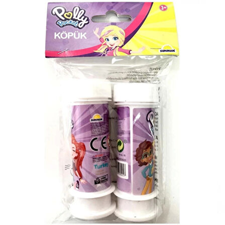 CEYLAN ADAM   ​​​​​​​Polly Pocket Temalı 2'li Köpük Baloncuk