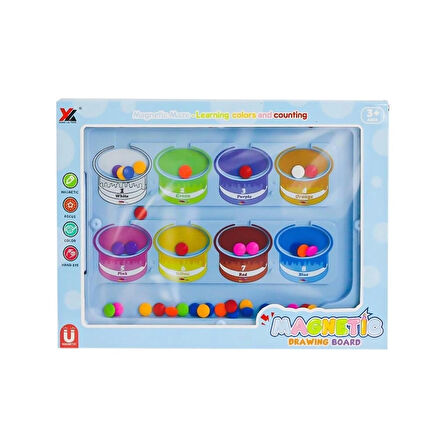 CEYLAN ADAM   677 Steam Renkler ve Sayılar Eğitim Tahtası -Birliktoys