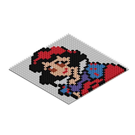 CEYLAN ADAM   3in1 Disney Princess Pixel Pixel Boncuk Aktivite ve Oyuncak Seti S00005169