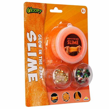 CEYLAN ADAM   Gloopy Karanlıkta Parlayan Turuncu Slime