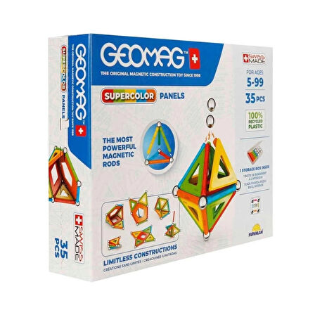 CEYLAN ADAM   0377 Renkli Manyetik Zeka Oyunu 35 Parça -Sunman