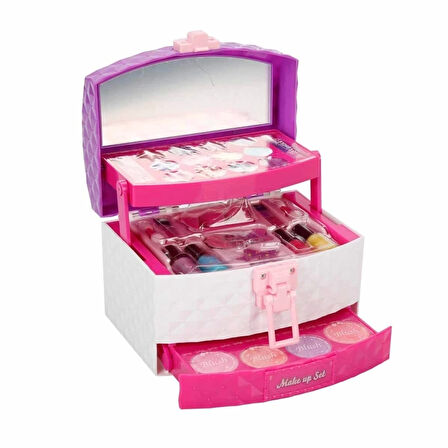 CEYLAN ADAM   Pretty Pinky 3 Katlı Çantalı Makyaj Seti