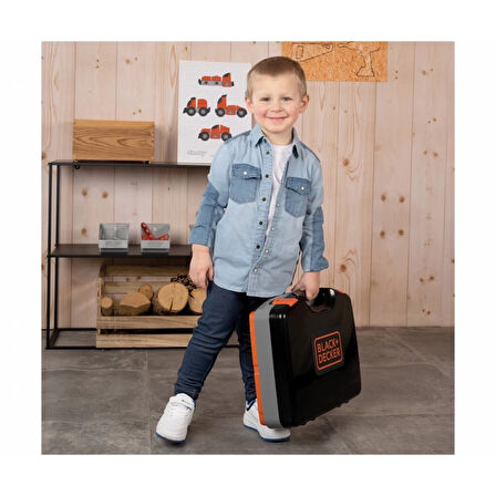 CEYLAN ADAM   Smoby Black & Decker OBY B+D Bricolo Akıllı Çalışma Tezgahı