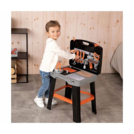 CEYLAN ADAM   Smoby Black & Decker OBY B+D Bricolo Akıllı Çalışma Tezgahı