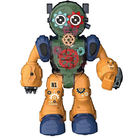 CEYLAN ADAM   Işıklı ve Müzikli Şeffaf Renkli Robot