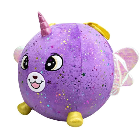 CEYLAN ADAM   Şişme Peluş Mor Köpek XXL Shiny Corns S2