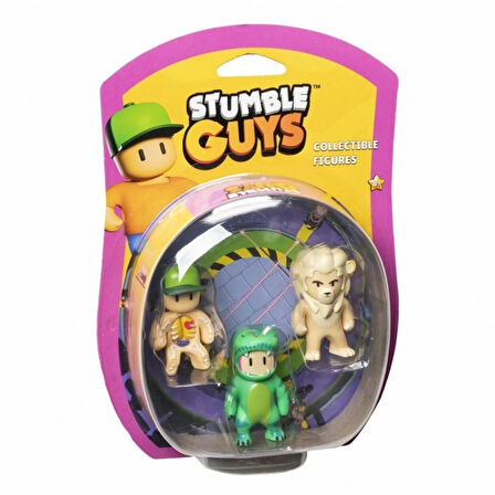 CEYLAN ADAM   Stumble Guys 3'lü Aksiyon Figür Set
