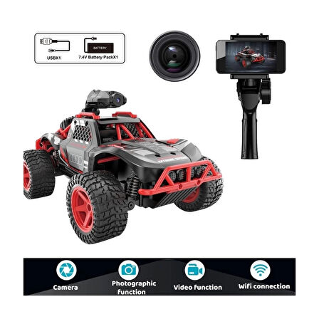 CEYLAN ADAM   SYR-666-764WA Kumandalı Şarjlı Kameralı Off Road Araba -Vardem Oyuncak