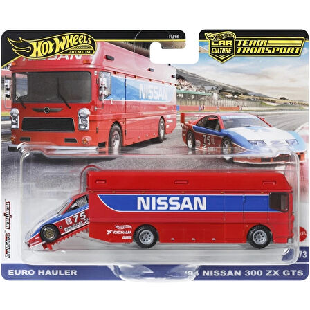 CEYLAN ADAM   Hot Wheels Premium Team Transport Euro Hauler & 94 Nissan 300 ZX GTS HRV44