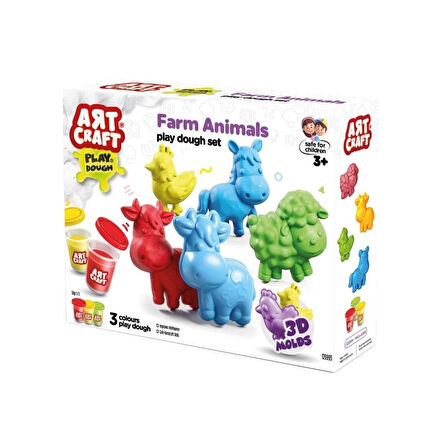 CEYLAN ADAM   03993 Art Craft Çiftlik Hayvanları Hamur Set 168 Gr -Fentoys