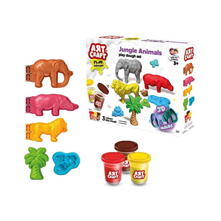 CEYLAN ADAM   03997 Art Craft Orman Hayvanları Hamur Set 168 Gr -Fentoys