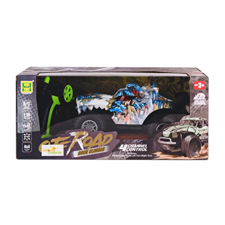 CEYLAN ADAM   SH091-503B Kumandalı Şarjlı Off Road Canavar Rock Climber 4x4 -Limon Oyuncak