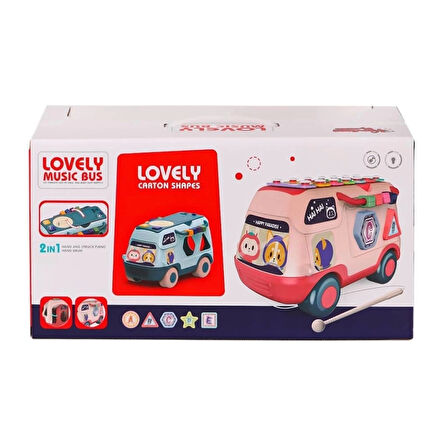 CEYLAN ADAM   RT980 Eğitici Bultak Işıklı Müzikli Otobüs -Vardem Oyuncak