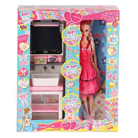 CEYLAN ADAM   OYD-02390 Bebek ve Aynalı Lavabo Oyun Seti -Oydaş Oyuncak