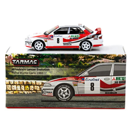 CEYLAN ADAM   Tarmac Works 1/64 Mitsubishi Lancer Evolution Rallye Monte-Carlo 1993 #8