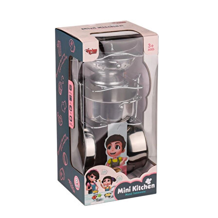 CEYLAN ADAM   683G-2 Çelik Tencere tava Seti 7 Parça -Vardem Oyuncak