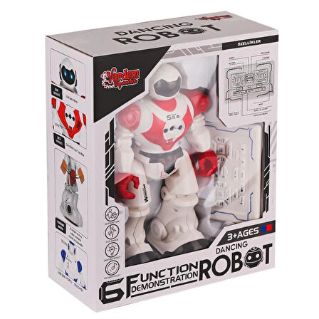 CEYLAN ADAM   GGE-606-29 Kumandalı Işıklı Dansçı İnteraktif Robot -Vardem Oyuncak