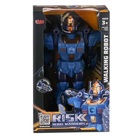 CEYLAN ADAM   DF-6051 Işıklı ve Müzikli Roket Atan Robot- Vardem Oyuncak