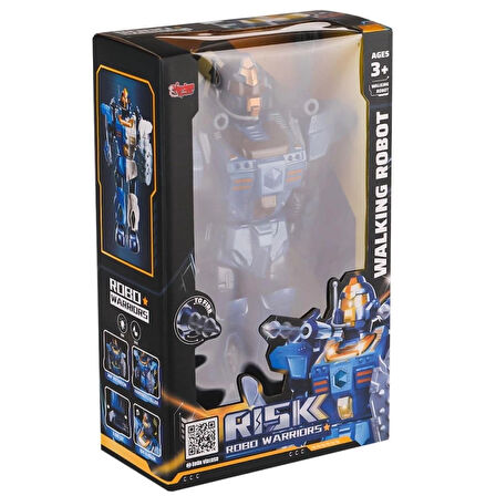 CEYLAN ADAM   DF-6051 Işıklı ve Müzikli Roket Atan Robot- Vardem Oyuncak