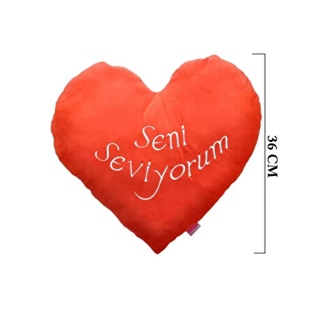 CEYLAN ADAM   1153K Kalp Yastık 36x36 cm