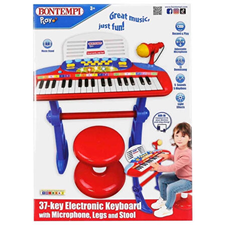 CEYLAN ADAM   37 Tuşlu Ayaklı Org Seti Işıklı ve Mikrofonlu