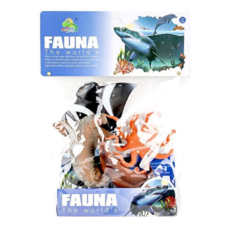 CEYLAN ADAM   HY7-006D PVC Deniz Hayvanları 4lü -Kidmar Oyuncak