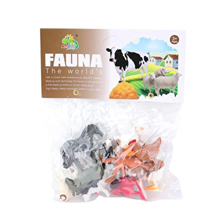 CEYLAN ADAM   NC3-012 PVC Küçük Çiftlik Hayvanları -Kidmar Oyuncak