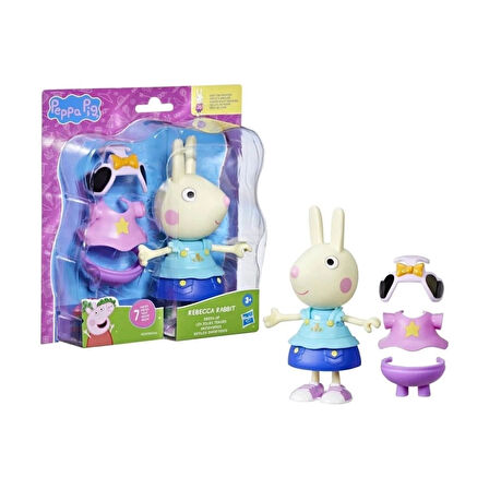 CEYLAN ADAM   F8859 Peppa Pig ve Ailesi Kıyafetli Figür Seti +3 yaş