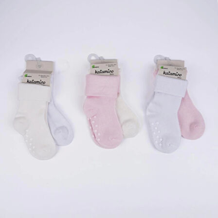 CEYLAN ADAM   Katamino Monala Abs'li 2'li Kız Modal Bebek Soket K44091 Asorti