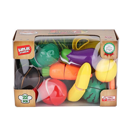 CEYLAN ADAM   URT007-KUTU-2AB 22 PCS KESİLEBİLİEN SEBZE MEYVELER