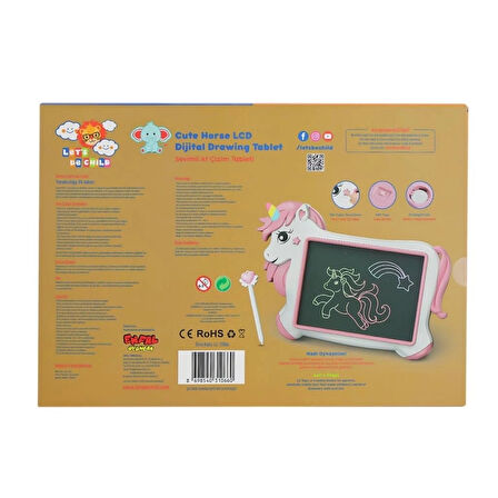 CEYLAN ADAM   LC-31066 Sevimli At Çizim Tableti 10 inç -Lets be Child