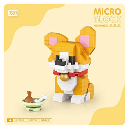 CEYLAN ADAM   LZ8605 LOZ Köpek Blok Seti Mini Poşet -Vagon life